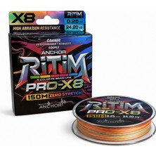 Fishack Ip Örgü Misina - 8 Kat - Anchor Ritim X8 - 150MT - Ebruli - 0.25MM