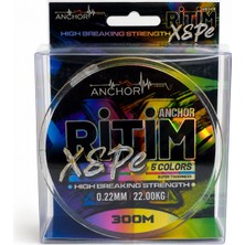 Fishack Ip Örgü Misina - 8 Kat - Anchor Ritim X8 - 300MT - Ebruli - 0.22MM