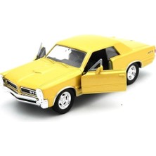 Bg Store Welly 1:32 12 Cm. Welly Pontiac 65 Gto - Açık Sarı