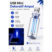 Neo Vista USB LED Gece Lambası Mavi Işık Dokunmatik Mini Taşınabilir USB Lamba