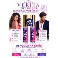 La Mia Verita Sensfeel™ Feromon Parfüm Seti - Magnet Aşkın ve Tutkunun Kimyası For Her & For Him 2'li Özel Seri 5 ml X2 Adet | Kalıcı | Afrodizyaklı Etki