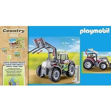 Bg Store Playmobil Country 71305 Büyük Traktör, Elektrikli Traktör, Katlanır Çatılı ve Elektrik Şarj Istasyonu, 4 Yaşından Büyük Çocuklar Için Oyuncak