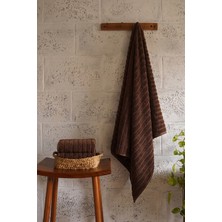 Teohomelinens Phaselis Banyo Havlu Kahverengi 2'li Set %100 Pamuk 70X140 cm 670 Gsm