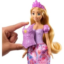 Bg Store Mattel  Prensesi Oyuncakları, 2 Farklı Görünüme Sahip Rapunzel Bebek, 9 Aksesuar, Takılıp Çıkarılabilen 2 Büstiyer ve 2 Etek,  Karmakarışık'tan Ilham Alan 2'si 1 Arada Hikayeler, JBG09