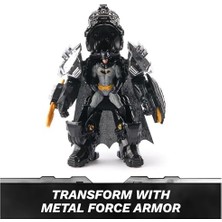 Bg Store Dc Comics, Metal Force Batman Aksiyon Figürü, 15 cm Boyutunda ve 10 cm Mini Figürlü, Yerleşik Patlayıcı ve Zırh Takımı, 4 Yaş ve Üzeri Kız ve Erkek Çocuklar Için Süper Kahraman Oyuncakları
