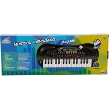 Bg Store Eccho 32 Tuşlu Mikrofonlu Elektronik Org - Siyah, Çocuklar Için Eğitici ve Eğlenceli Müzik Aleti