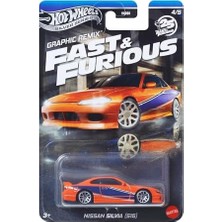 Bg Store Fast And Furious Graphic Remix Auto Nissan Sılvıa S15 - Model Cast Ölçek 1:64 - Uzunluk 7 cm - JBY48