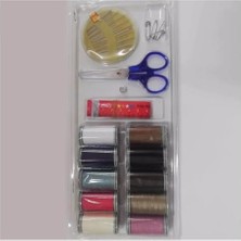Bg Store Dikiş Seti 10 Adet Iplik, Mezura, Makas, Iğneler, Çengel Iğne