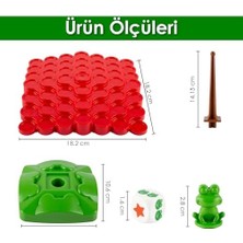 Bg Store Kurbağa Denge Oyunu, 3+ Yaş, 50 Parçalı, Ebeveyn Çocuk Etkileşimli, Eğitici Zeka ve Strateji Oyunu, Aile Kutu Oyunu