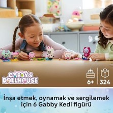 Bg Store Gabby’s Dollhouse Gabby’nin Parçalarla Inşa Edilen Kedi Arkadaşları 11215-6 Yaş ve Üzeri Çocuklar Için 6 Hayvan Figürü Içeren Yaratıcı Oyuncak Yapım Seti, Yılbaşı Hediyesi Fikri (324 Parça)