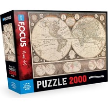 Bg Store 2000 Parça - Antıque World Map (Antik Dünya Haritası)