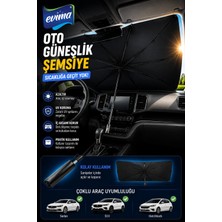 Eco Lounge Katlanabilir Oto Güneşlik Şemsiye 75X140 cm Uv Korumalı Ön Cam Gölgelik Aksesuarı