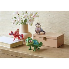 Bg Store Enesco Jim Shore Tarafından  Gelenekleri Koleksiyonu Karışık Pascal Bukalemun Heykelci- Taş Reçine El Boyalı Hazırlanmış Koleksiyon Rapunzel  Mini Figürinler Ev Dekorasyonu Heykeli, 9,75