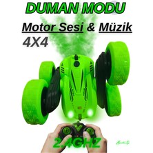 Boratila Toys Uzaktan Kumandalı Duman Modlu Işıklı Şarjlı Motor Sesli Müzikli 2.4ghz Akrobat Araba