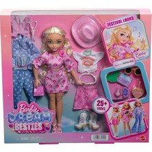Bg Store Dream Besties Festival Kombinleri Seti, Şekillendirilmiş Uzun Sarı Saçlarıyla  'malibu' Bebek, 10'dan Fazla Çıkarılabilir Kıyafet ve Aksesuar, JGH87