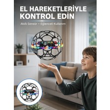 Eco Lounge LED Işıklı Futbol Topu Mini Drone Akıllı Sensörlü El Kontrollü