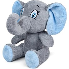 Bg Store 20-25 cm Figürlü Pelüş Ayıcık, 20 cm Teddy Bear,sevgiliye Hediye,ayı Teddy,peluş Ayıcık,plush Toys,ofis Hediyesi,renkli,iyi Ki Varsın,tişörtlü,maymun,eşek,civciv,inek (Mavi Fil)