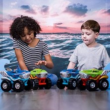 Bg Store Teamsterz Sun-Hti-Tmz-Motorize Köpek Balığı Araba M.moverz Robo Shark 24 Cm, Ses/ışık 2r