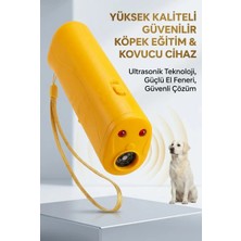 Eco Lounge Taşınabilir Ultrasonik Köpek Kovucu Eğitim ve Uzaklaştırma Cihazı Fenerli Sarı Ürün