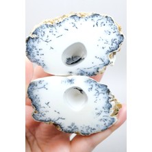 Healcrystal Merlinit (Dendritik Opal) Jeot - Cilalanmış Eşleşen Yarılar | Içgörü & Gölge Simya Taşı