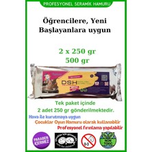 Bg Store Doğal Seramik Hamuru 2x 250 gr (500 Gr) Kil Çamuru, Okul Için Doğal Oyun Hamuru