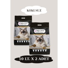 Meovi Kokusuz Ince Taneli Kedi Kumu 10 Lt. x 2 Adet
