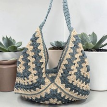 Lujeria Çizgili Kilim Desenli Çanta