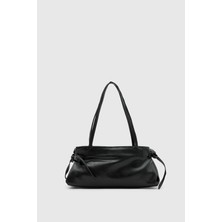Shule Bags Baggy Fiyonklu Baget Çanta Siyah