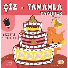 ALFA AKSESUAR 03 Çiz-Tamamla-Yapıştır Lezzetli Yiyecekler