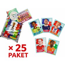 Panini Fıfa World Cup 2026 Dünya Kupası Resmi Sticker Koleksiyonu Çıkartma Seti 25 Paket