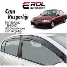 Erol Otomotiv Honda Civic (1996-2001) 4'lü Sedan Mugen Cam Rüzgarlığı