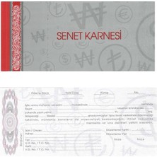 Jokey Kırtasiye Türk Lirası Senet Karnesi (50 Yaprak)