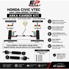 EP Garaj Otomotiv Honda Civic Vtec 2001-2006 Model Uyumlu Ayarlanabilir Arka Kamber Kiti (Yerli Üretim)
