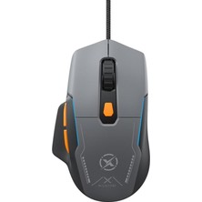 XO-M14 Rgb Oyuncu Mouse 7600 Dpı Kablolu USB 6 Tuş Gaming Mouse Siyah
