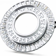 2 Adet Noas YL65 1757 Flora LED Çerçeveli 4000K + Mavi Yuvarlak Kristal Cam Spot