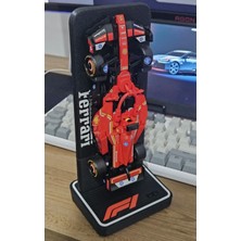 Tunix LEGO Formula 1 Ferrari Araç Sergileme Standı | Masaüstü ve Dikey Display Standı | Koleksiyonluk F1 Araç Standı (Araç Dahil Değildir)