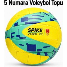 ByKurt Voleybol Topu Sarı Yeşil Antrenman Maç Topu Telvesse VT500 Trick 5 Numara