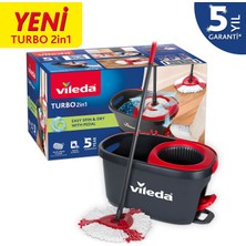 Vileda Turbo 2in1 Yeni Pedallı Temizlik Seti