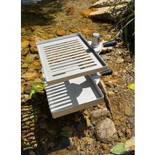 Bravon Outdoor Taşınabilir Kamp Mangalı , Paslanmaz Mangal , Ateş Çukuru,