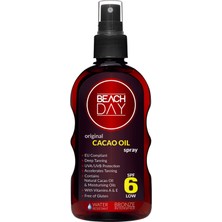 Beach Day Bronzlaştırıcı Kakao Yağ 6F 150 ML Sprey Yoğun Bronzluk & Işıltılı Cilt Bakımı