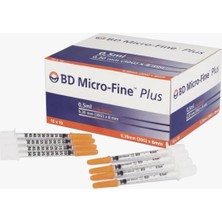BD Micro-Fine 0,5 ml İnsülin Enjektörü 1 Paket 100 Adet Ergonomik Tasarımlı Konforlu Kullanım