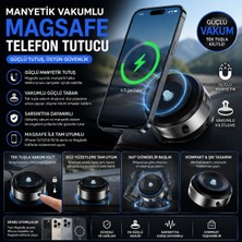 Bowie Premium Manyetik Mıknatıslı Araç Içi Telefon Tutucu Tüm Yüzeyler Için Vakumlu Tutucu