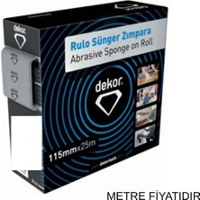 Dekor Rulo Sünger Zımpara (80 Kum) (1 MT)