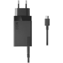 Lenovo USB C Ac Seyahat Adaptörü - 65 Watt, Siyah, 40AW0065EU