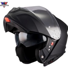 mt Helmets  Genesıs Sv Pure A1 Mat Siyah Çene Açılır Kask