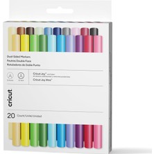Cricut 2011825 Joy Çift Uçlu (0.4 Mm-1.0mm) Marker Ultimate 20'li Paket