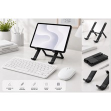 Jolita iPad A16 11.nesil Uyumlu Ergonomik Tablet Çalışma Seti Stand+Klavye+Mouse