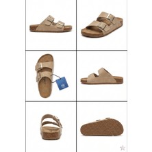 S962.001 Look Life Unisex Çift Tokalı Terlik