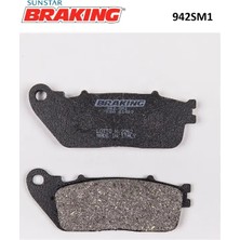 Braking Brakıng 942SM1 Honda Cb 1000 R 1000 Yarı Metalik Arka Fren Balatası 2018-2020