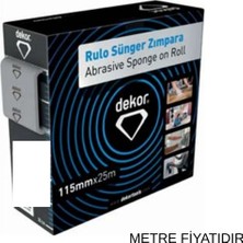 Dekor Rulo Sünger Zımpara (60 Kum) (1 MT)